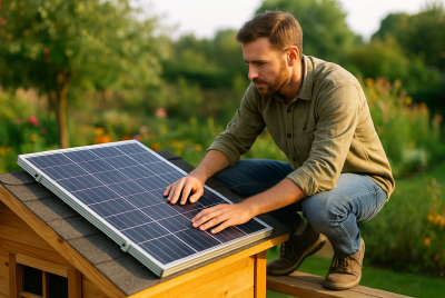 solar panels for garden shed