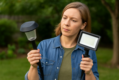 solar vs led outdoor lights
