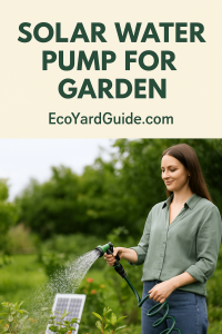 solar water pump for garden-pin