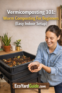 Vermicomposting 101 Worm Composting For Beginners-pin