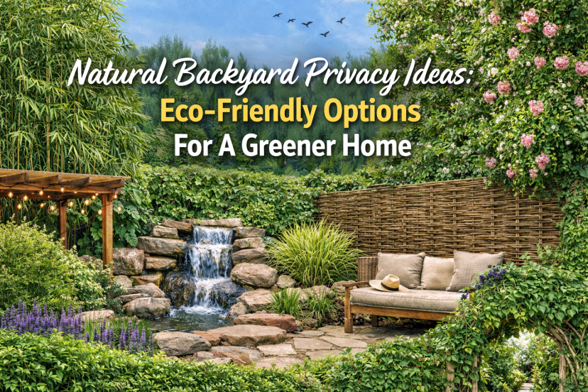natural backyard privacy