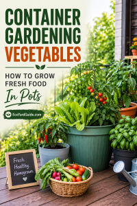container gardening vegetables-pin