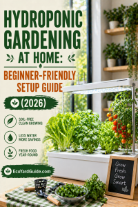 hydroponic gardening at home-pin