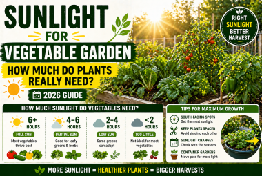 sunlight a vegetable garden