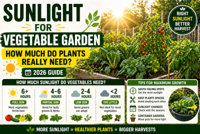sunlight a vegetable garden