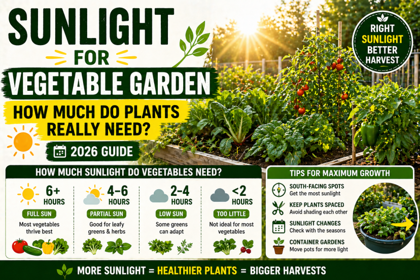 sunlight a vegetable garden