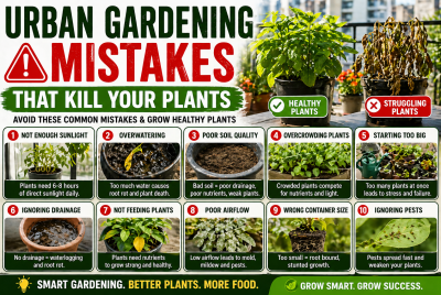 urban gardening mistakes
