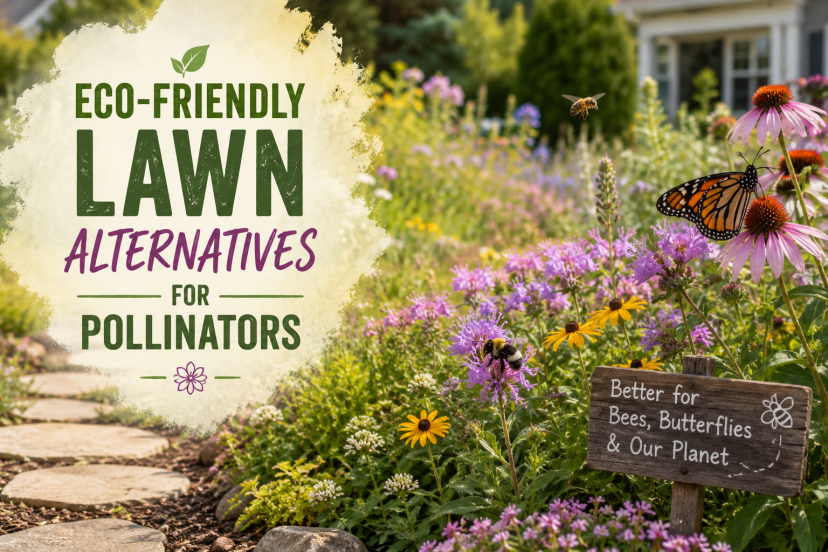 Eco-friendly lawn alternatives for pollinators