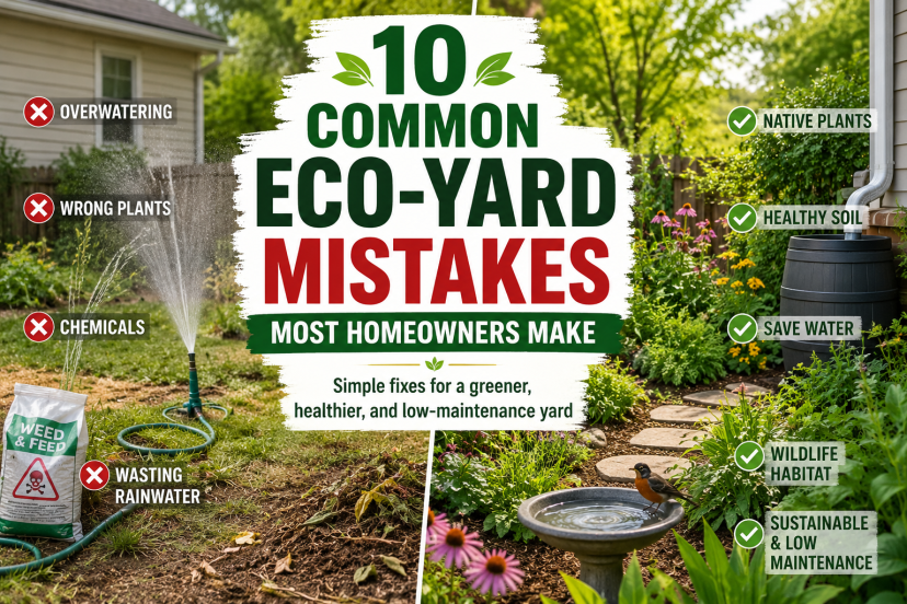 common eco-yard mistakes