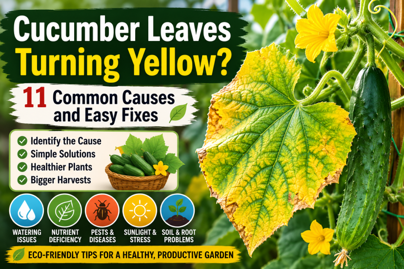 cucumber leaves turning yellow
