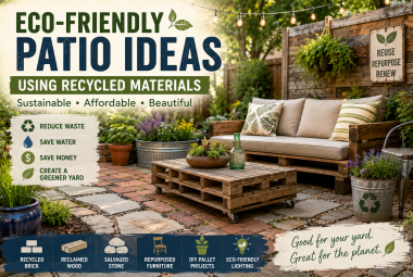 recycled materials patio ideas