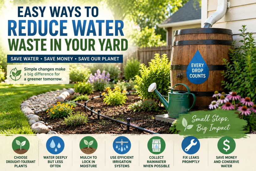 reduce water waste yard