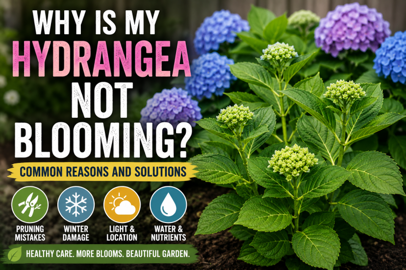 why is my hydrangea not blooming