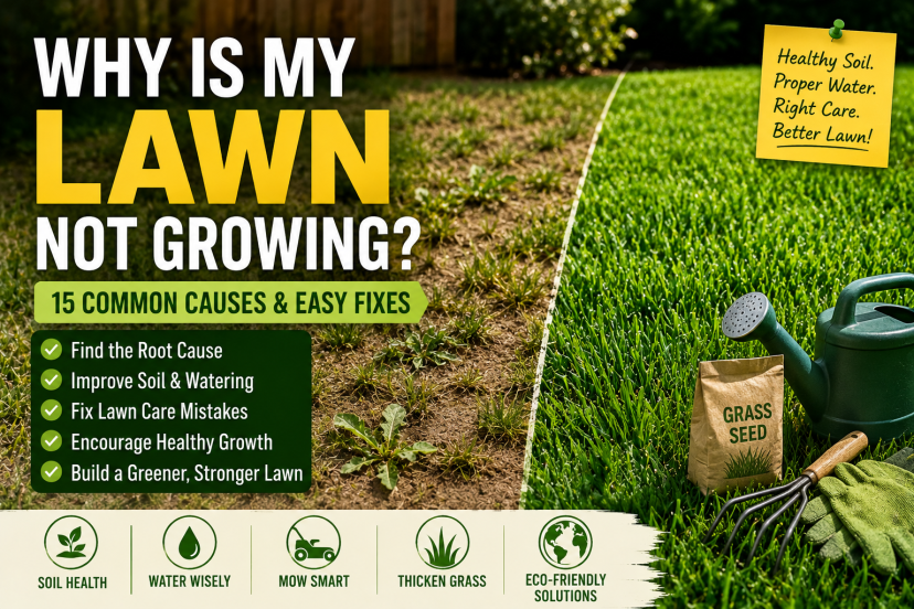 why is my lawn not growing