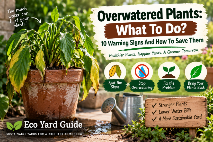 overwatered plants what to do