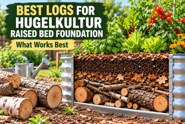 best logs for hugelkultur raised bed foundation